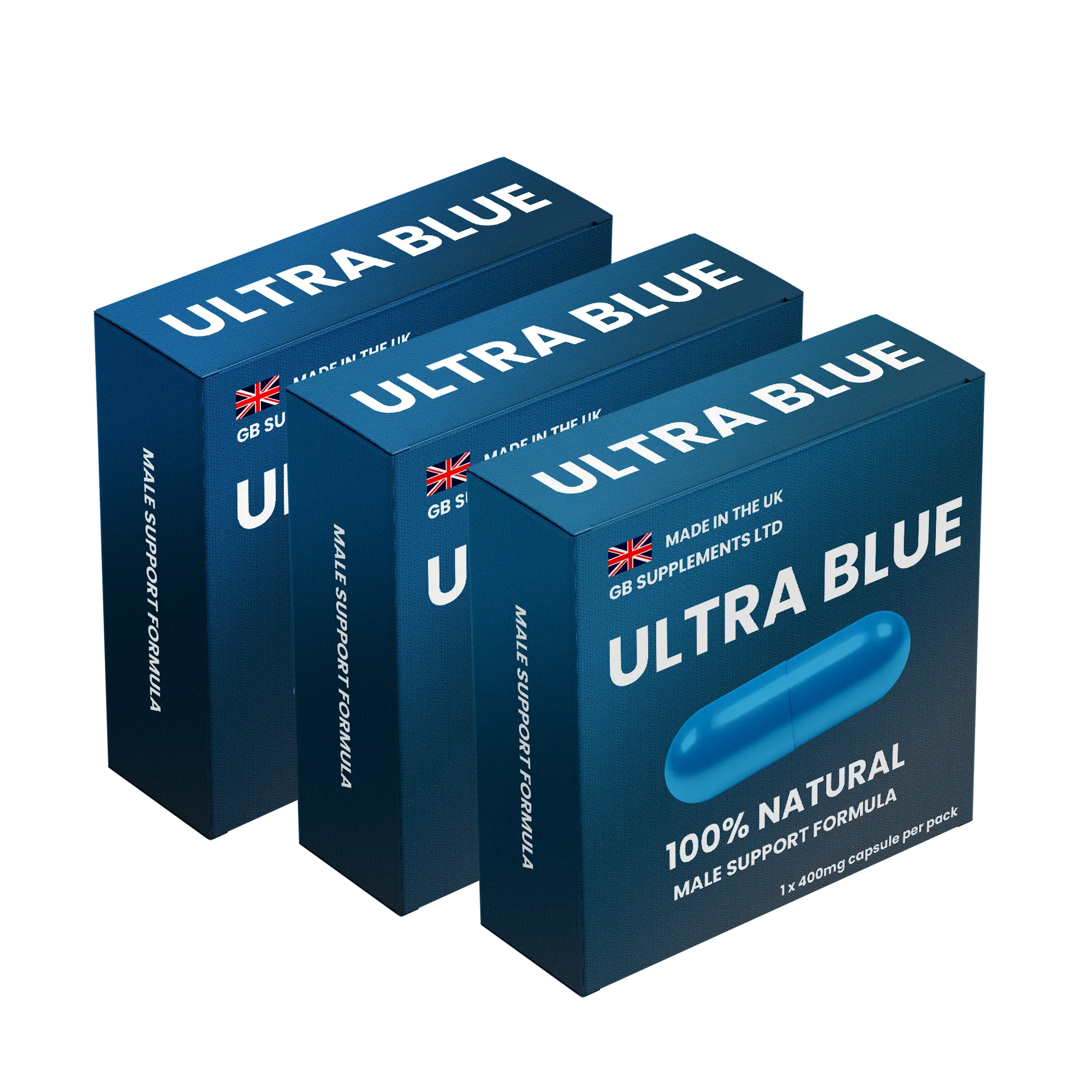 Ultra Blue Male Support Formula 400mg Pill For Men - Image 3