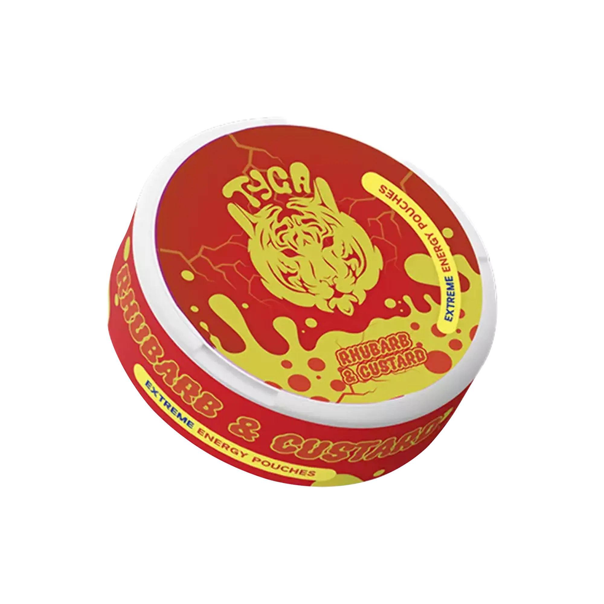 TYGA ENERGY POUCHES RHUBARB & CUSTARD