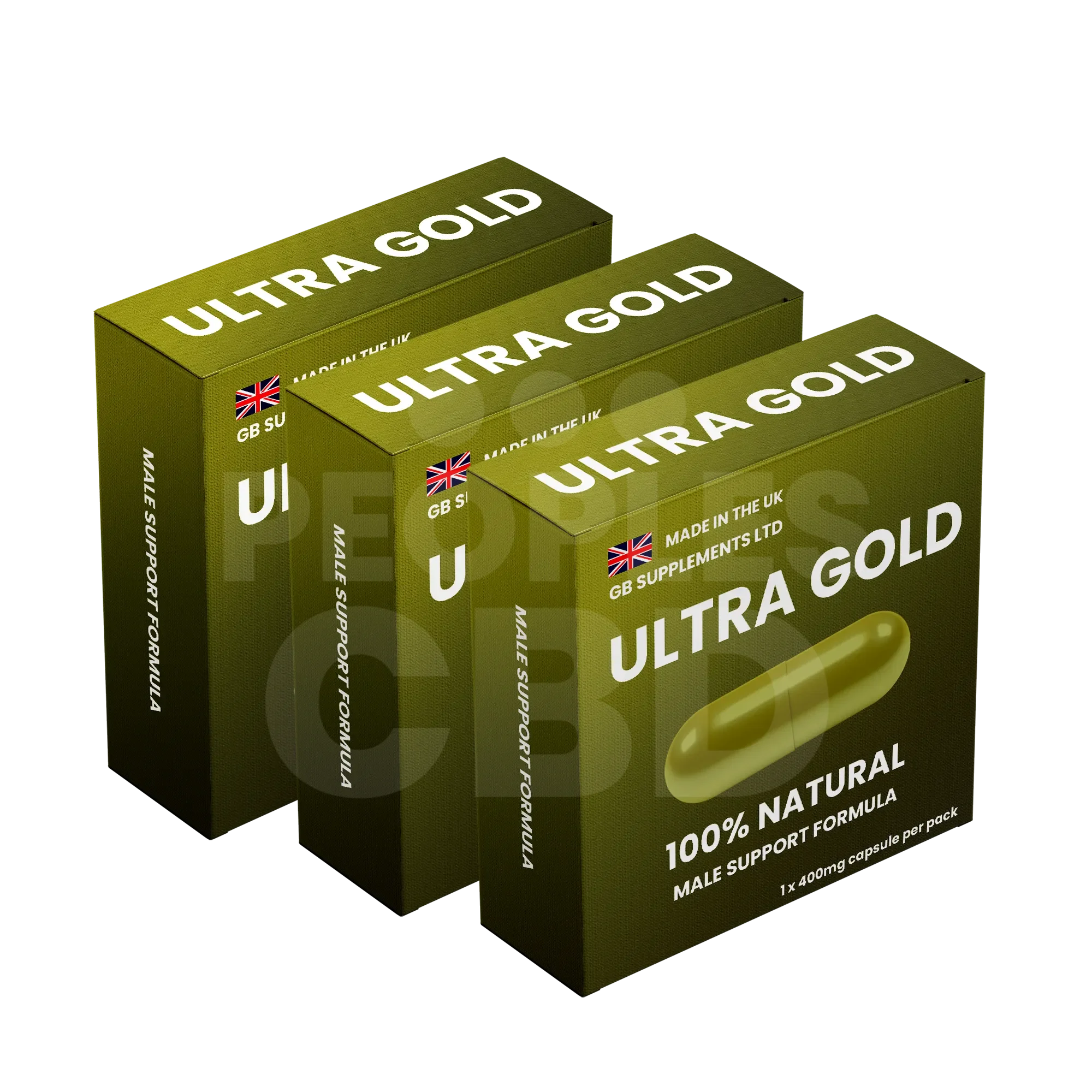 Ultra Gold Male Support & Delay Formula 400mg Pill For Men - Image 3