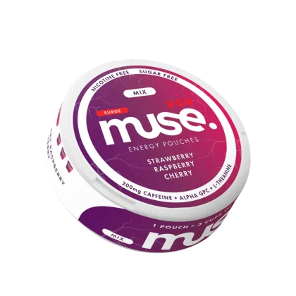 MUSE STRAWBERRY RASPBERRY CHERRY 200MG SURGE ENERGY POUCHES