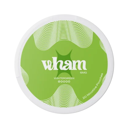 WHAM WINTERGREEN 6MG NICOTINE POUCHES (20)