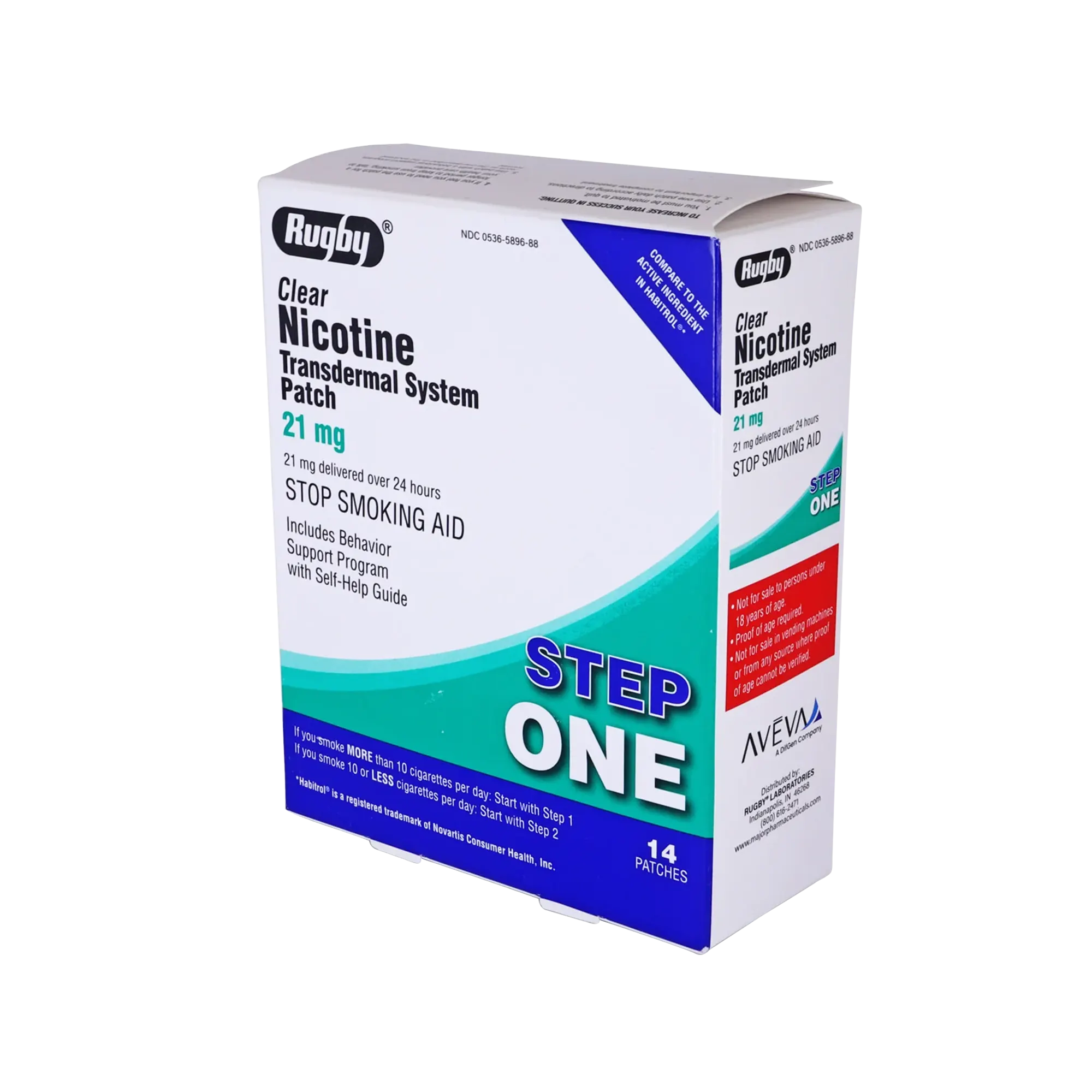 Rugby 21mg Nicotine Patches Step 1